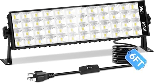 Powerful 100W Plug-In Waterproof Bay Light