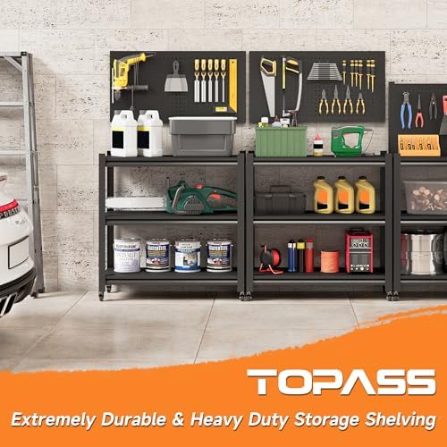 Black Metal Rolling Work Table with Pegboard Back